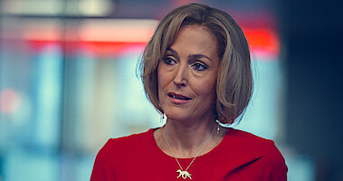 Gillian Anderson as Emily Maitlis in 'Scoop'