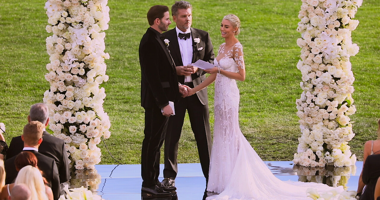 Heather and Tarek's Wedding Vows | Selling Sunset S5E10 Card Image