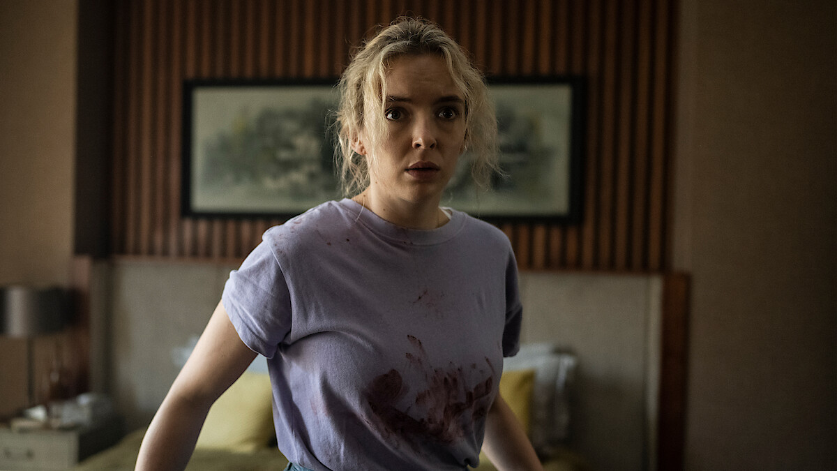 Jodie Comer as Villanelle - Killing Eve _ Season 4, Episode 3 - Photo Credit: Anika Molnar/BBCA