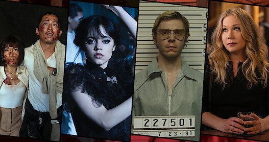 Ali Wong, Steven Yeun, JEnna Ortega Evan Peters, Christina Applegate