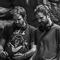 Matt Duffer and Ross Duffer behind the scenes of 'Stranger Things 5'