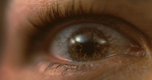A close-up of an eye 