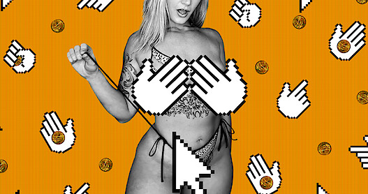 Image of woman with hands covering her body