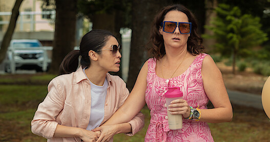 JJ Fong and Celeste Barber in 'Wellmania'