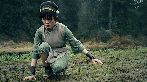 Miya Chen as Toph in 'Avatar: The Last Airbender' Season 2.