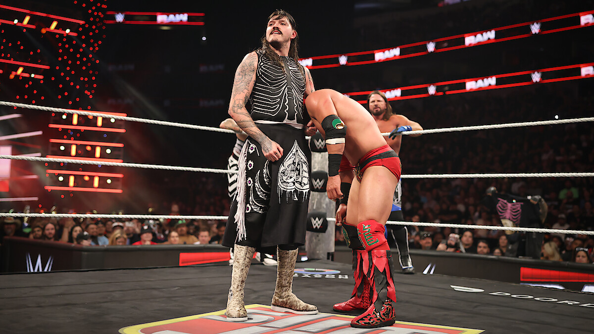 Dominik Mysterio in the ring.