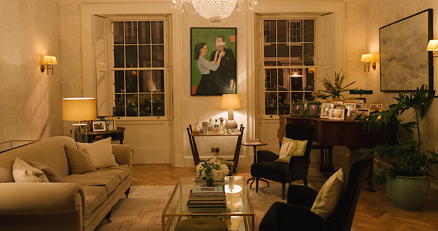 The interior of a home in 'Anatomy of a Scandal'