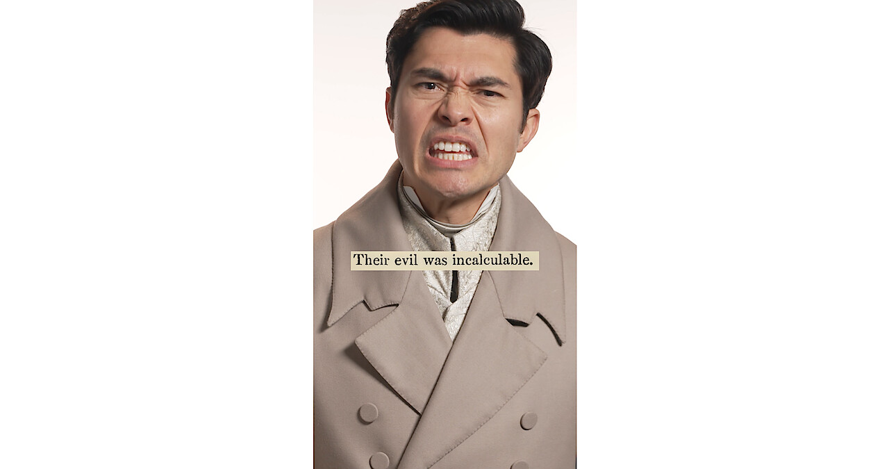 Man speaking with captions of what he's saying appearing on screen