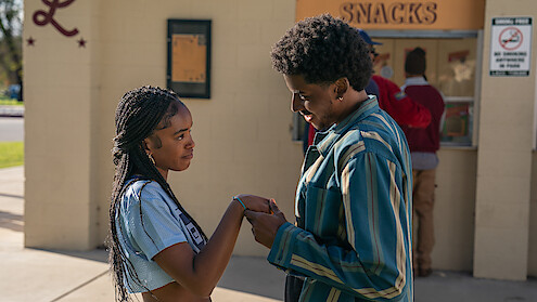 Lovie Simone as Keisha Clark and Michael Cooper Jr. as Justin Edwards in 'Forever'