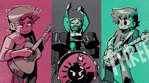 Scott Pilgrim Takes Off illustration