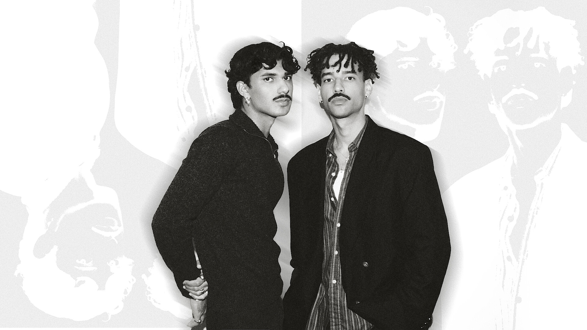 Dois homens aparecem lado a lado em uma fotomontagem