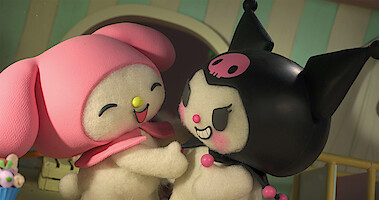 My Melody (Rei Sakuma Kuromi) and Kuromi (Junko Takeuchi)