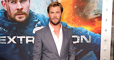 Chris Hemsworth attends the 'Extraction 2' New York premiere.