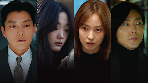 Jang Seung-jo as Noh Jin-pyo, Jeon So-nee as Jo Eun-su, Lee You-mi as Jo Hui-su, and Lee Mu-saeng as Jin So-baek in 'As You Stood By.'