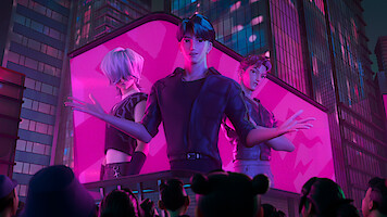 COEX 3D Screen in 'KPop Demon Hunters'
