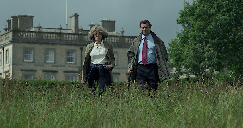 Man and women walking in feild