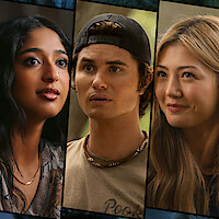 Three young adults in a collage-style image, each in different settings: a woman with long dark hair indoors, a man wearing a backward cap outdoors, and a smiling woman with long light hair in a well-lit environment.