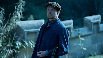 Lady Chatterley's Lover. Jack O'Connell as Oliver in Lady Chatterley's Lover. Cr. Seamus Ryan/Netflix © 2022.