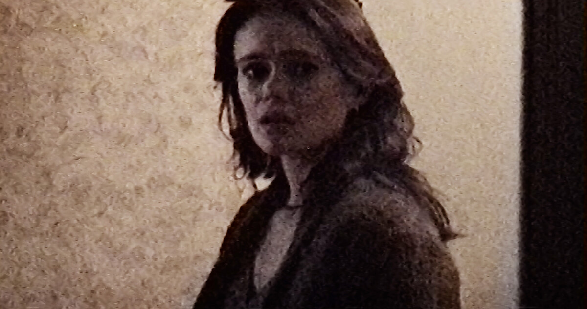 Melody Pendras looks very scared in grainy footage