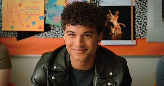 A close up of Tommy from Tall Girl 2 