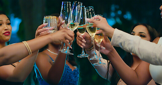 The ladies of Allure Realty raise a toast to their success