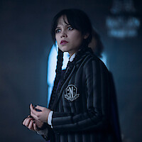 Jenna Ortega como Wandinha Addams na temporada 2 de ‘Wandinha’.