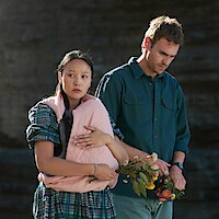 Yerin Ha as Mia, Charlie Vickers as Kieran in 'The Survivors.'