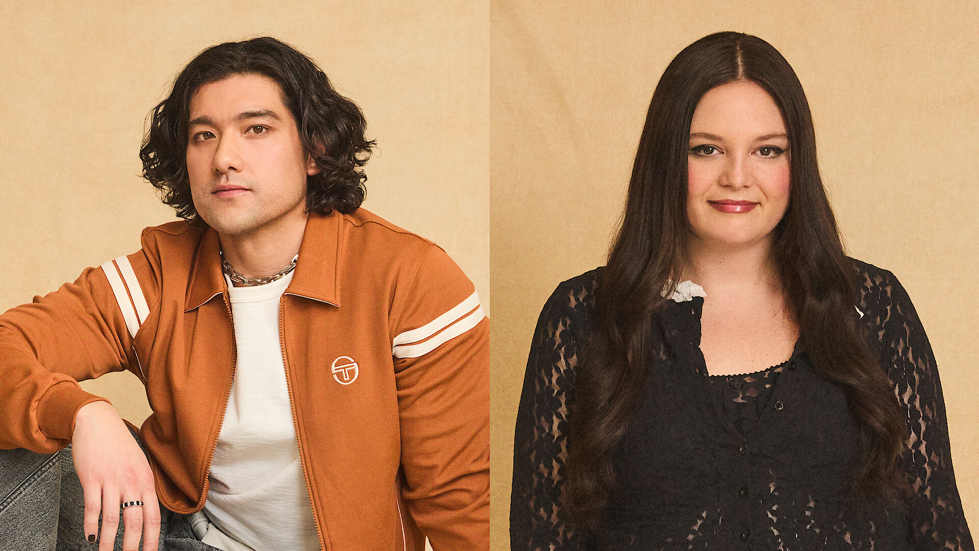 (L-R) Will Sharpe and Meg Stalter