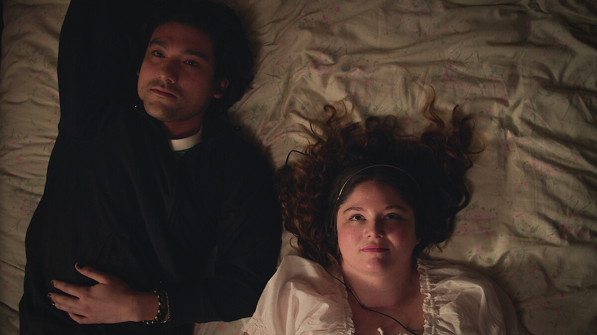 Will Sharpe and Megan Stalter in 'Too Much'