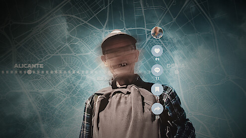 A blurred out serial killer stands front and center in 'The TikTok Killer.'