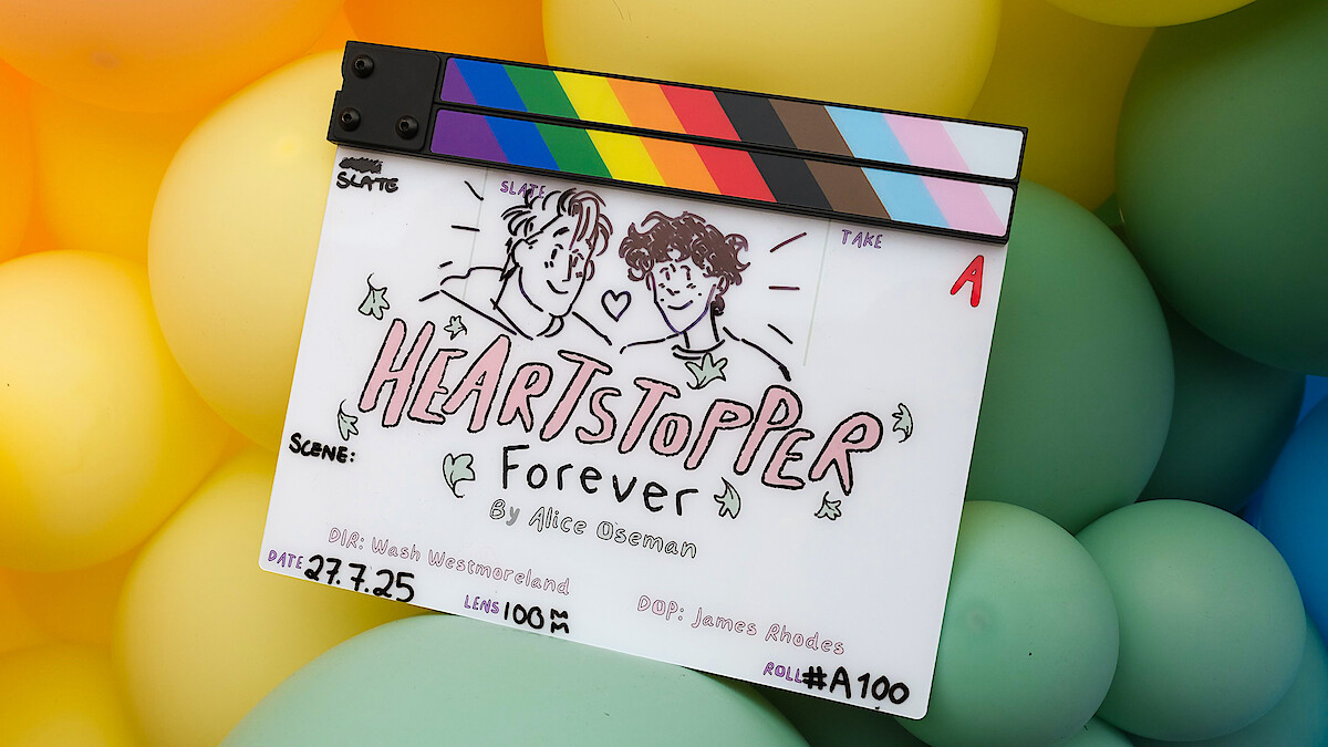 Start of Production clap board for 'Heartstopper Forever'