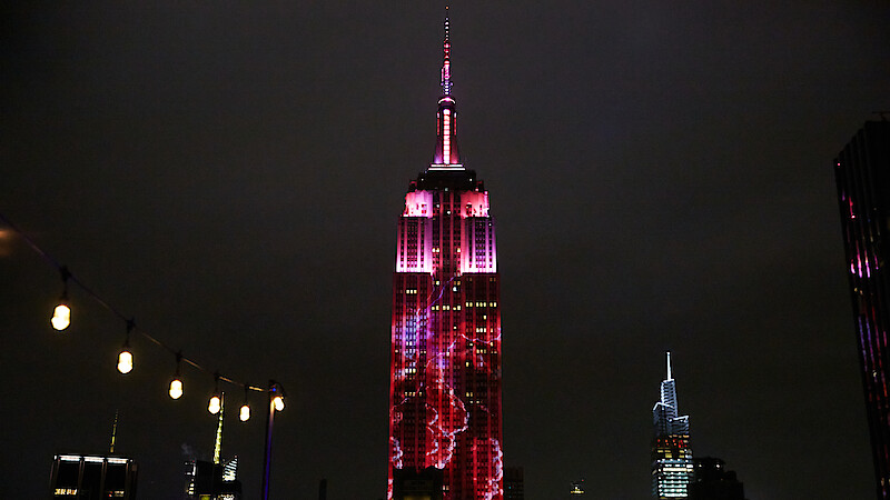 Empire State Building Lights up for 'Stranger Things' Season 4