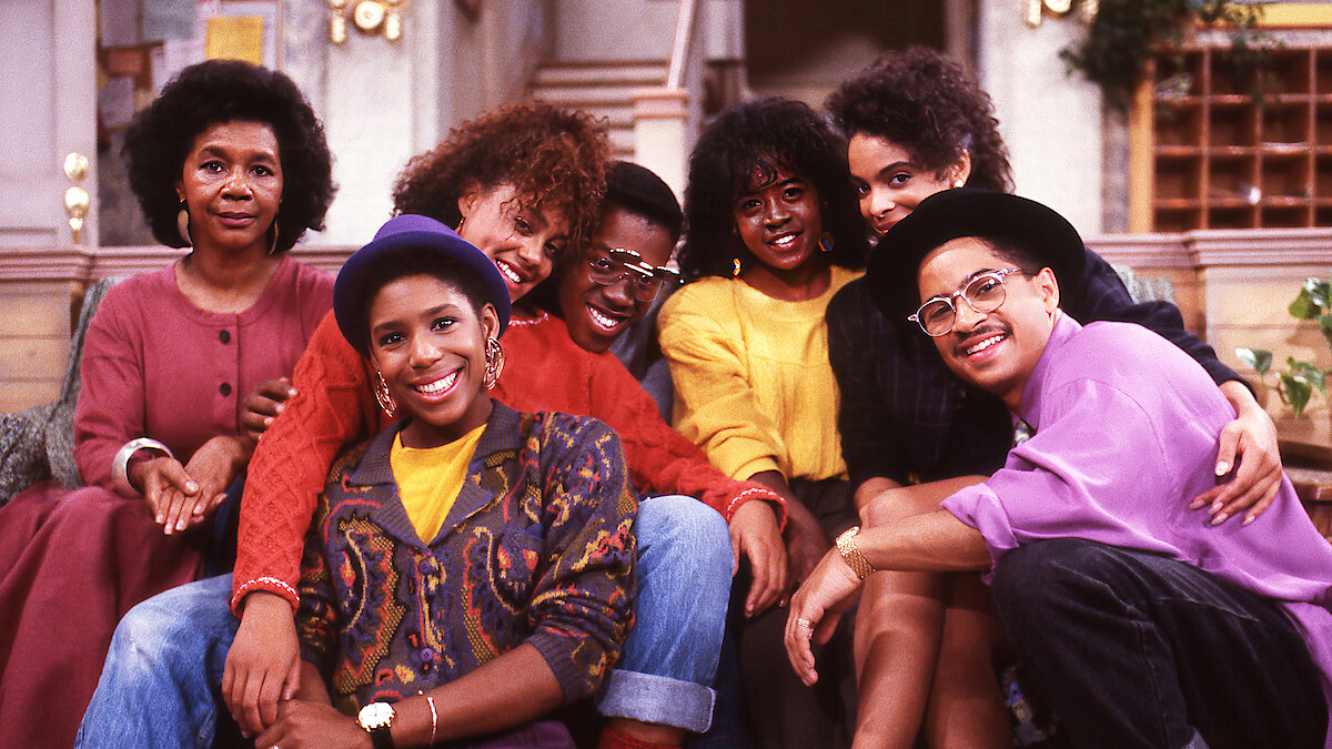 The main cast of the TV show 'A Different World'.