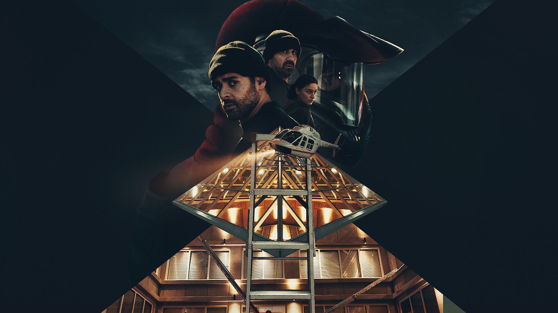 The Helicopter Heist Title Art