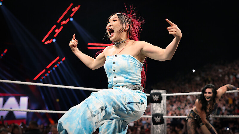  Iyo Sky in ring during Monday Night RAW at BP Pulse Live