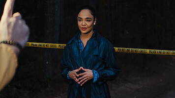 His & Hers. Tessa Thompson as Anna in Episode #101 of His & Hers. Cr. Courtesy of Netflix © 2025