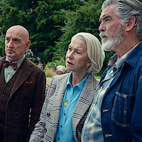 Celia Imrie, Sir Ben Kingsley, Helen Mirren, Pierce Brosnan in ‘The Thursday Murder Club'