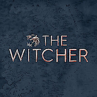 A map of the continent with The Witcher logo