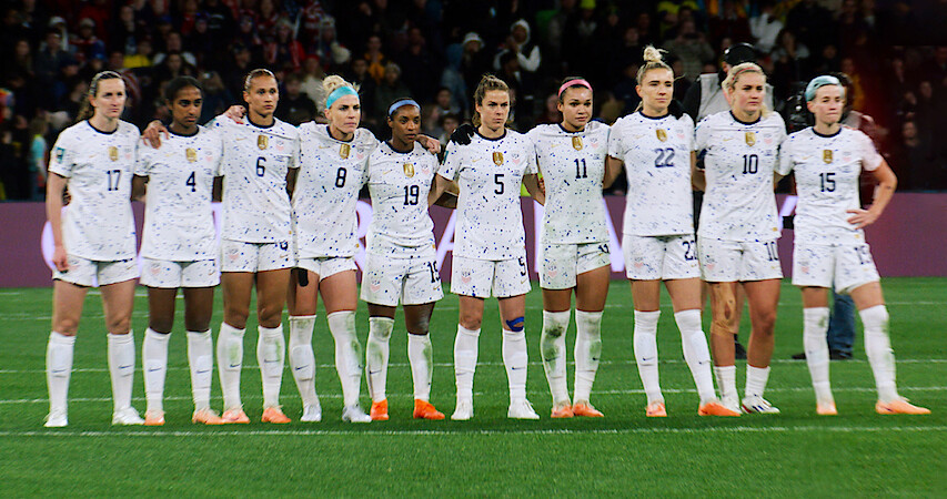 Members of the 2023 FIFA Women's World Cup U.S. Team in 'Under Pressure: The U.S. Women's World Cup Team.'