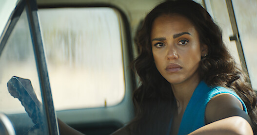 Jessica Alba as Parker in 'Trigger Warning'