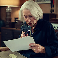 Helen Mirren looks for clues in 'The Thursday Murder Club'