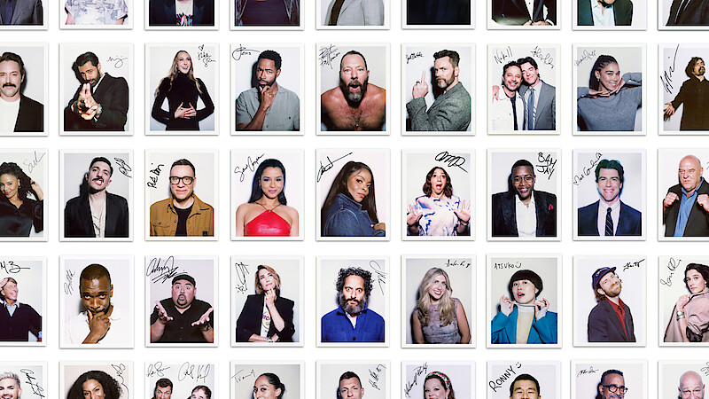 Polaroid collage of Netflix is a Joke Fest 2024