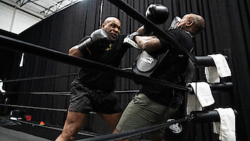 Mike Tyson training.