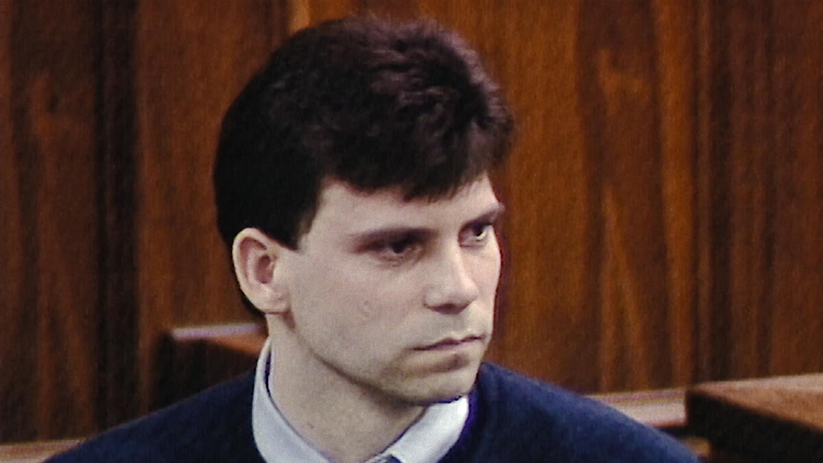 A scene from the courtroom in 'The Menendez Brothers.'