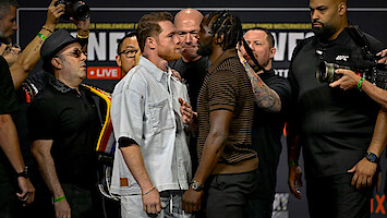 Canelo Alvarez, Dana White, and Terence Crawford