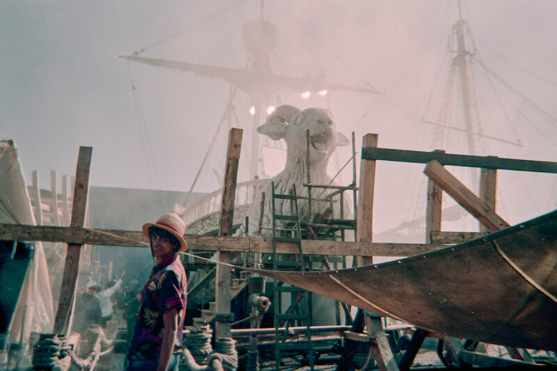 Iñaki Godoy as Monkey D. Luffy poses on the set of Season 1 of 'One Piece.'