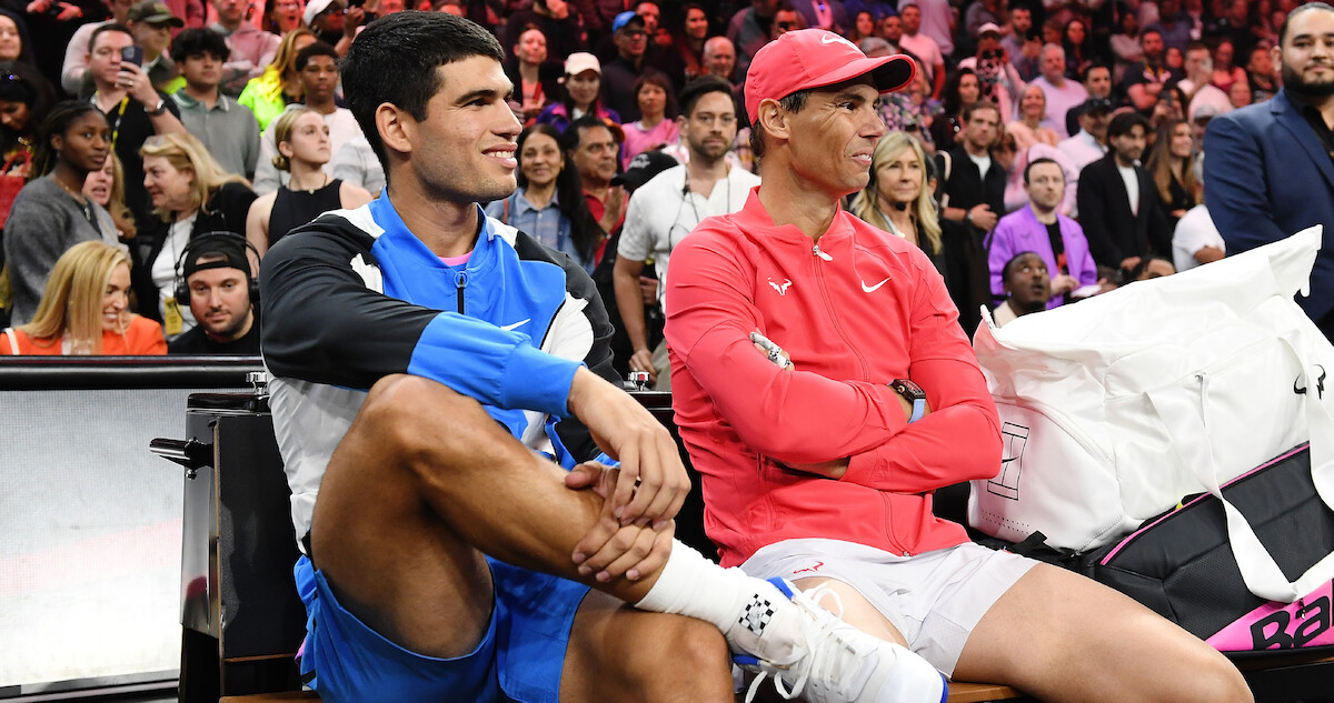 Carlos Alcaraz and Rafael Nadal
