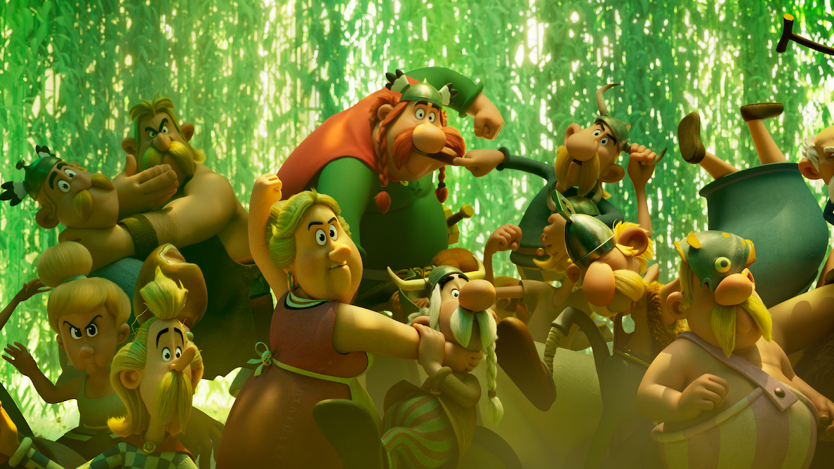  A group of animated characters in 'Asterix & Obelix: The Big Fight'