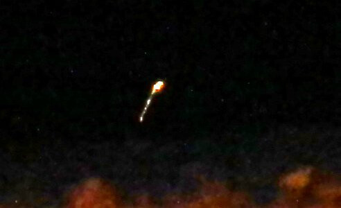 Hoss Lors captured photos showcasing a series of fireball-like lights being dropped onto the side of Satan Butte.   - Evidence of Bigfoot