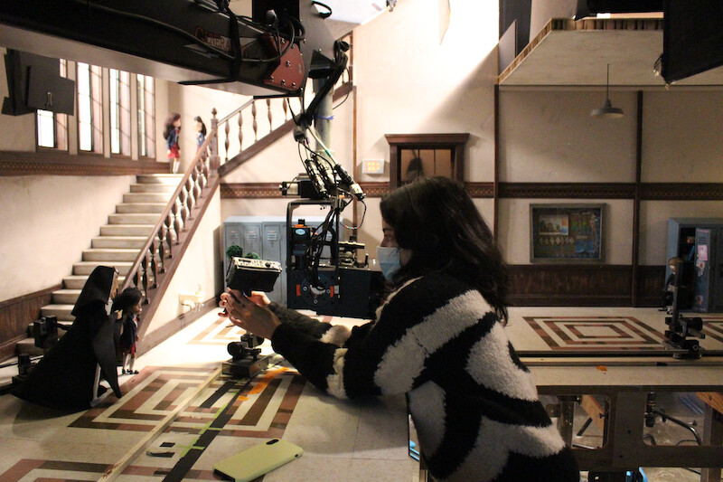 20 Peek behind the scenes at the filming of ‘Wendell & Wild.’